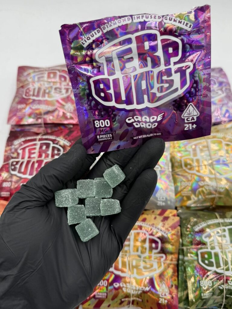 800mg Terp burst edible gummies